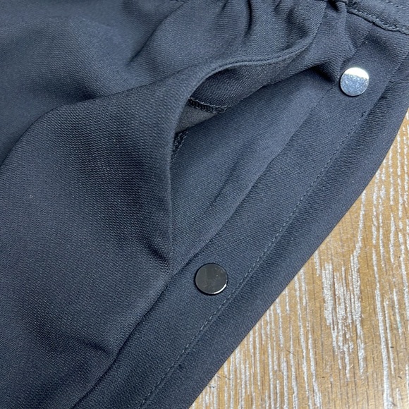 CASLON Black Side Buttons Trouser Pants L - Picture 5 of 7